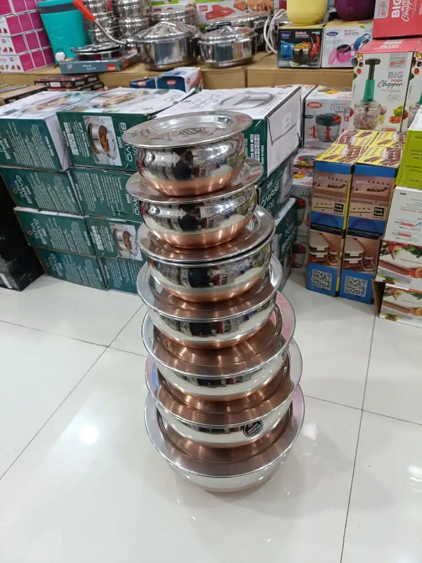 7 pcs handi Set, Stainless Steel