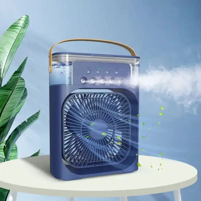 Air cooler fan with mist flow