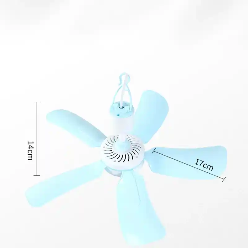 Mini portable ceiling fan 17”