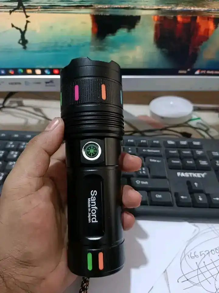 Sanford Super Bright Flashlight – White Laser LED Made in Japan 18650mAh battary