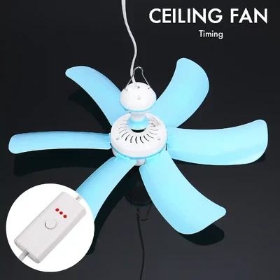 Mini portable ceiling fan 17”